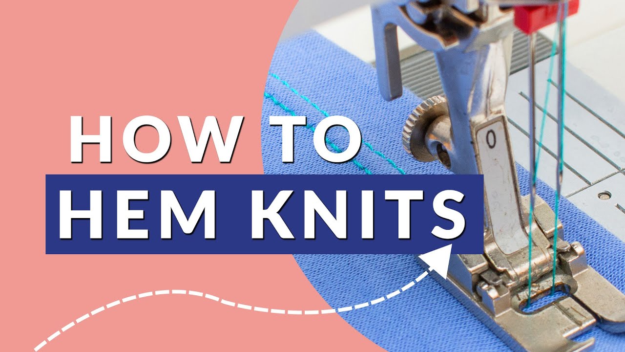 Easy Hemming Technique for Knit Fabrics on a Regular Sewing Machine